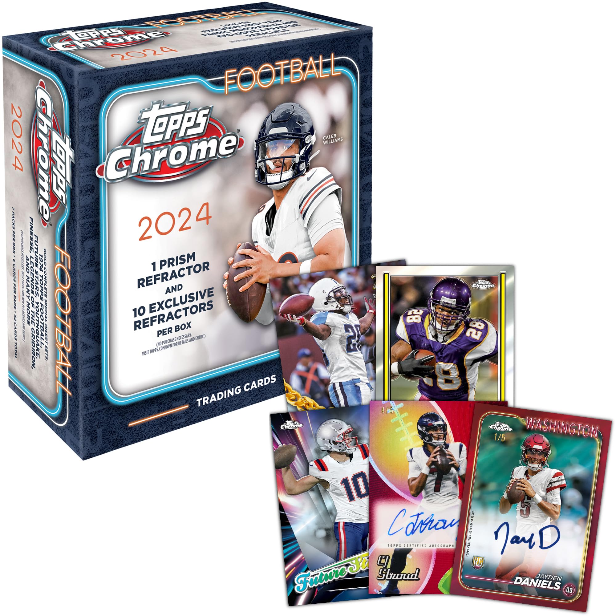 2024 Topps Chrome Football Mega Box : Amazon.ca: Sports & Outdoors